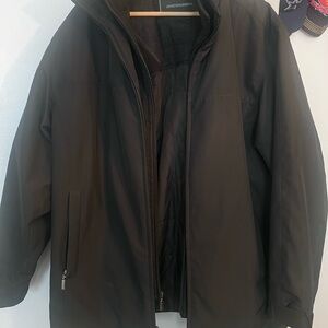 Johnston & Murphy Black Raincoat